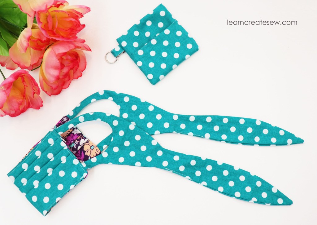 Face Mask with Wide Fabric Tie – learncreatesew